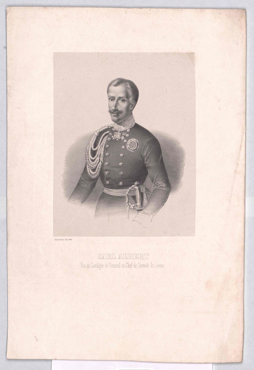 Károly Albert szardíniai király alkotó: Artist Unknown