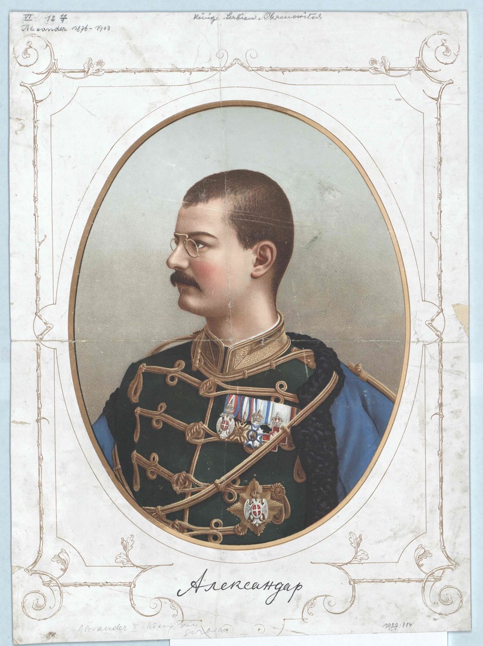 I. Sándor szerb király alkotó: Artist Unknown