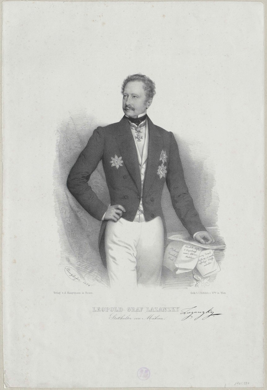 Leopold gróf Lazansky alkotó: Artist Unknown