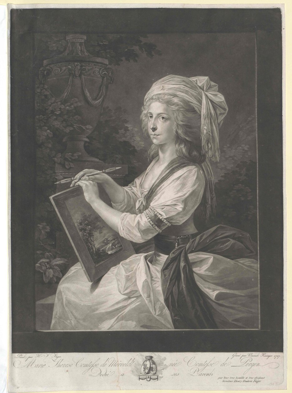 Mária Terézia Pergen grófnő alkotó: Artist Unknown