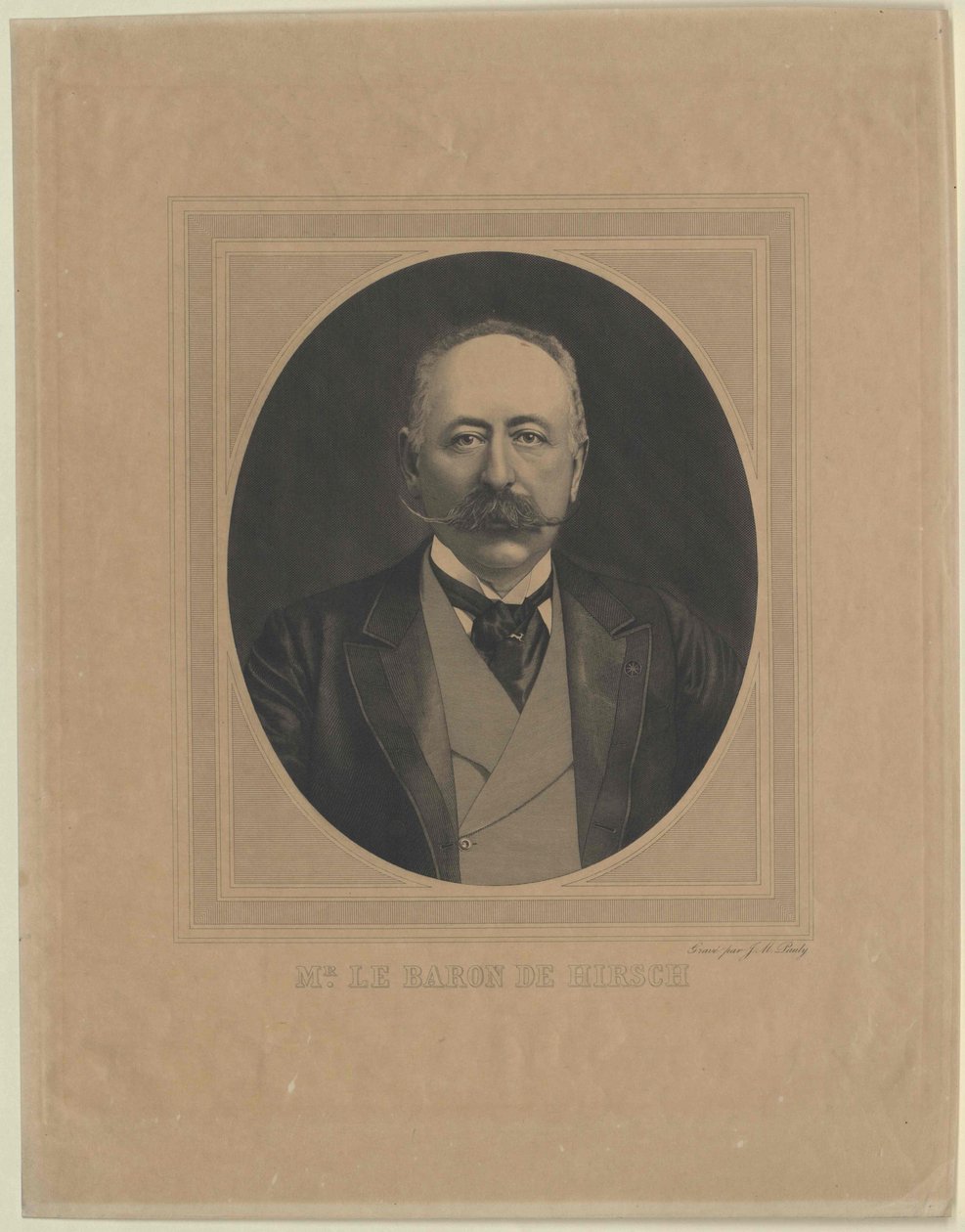 Moritz Baron Hirsch Gereuthról (nyomtatás) alkotó: Artist Unknown