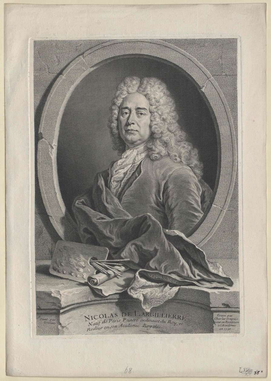 Nicolas de Largilliere (nyomtatás) alkotó: Artist Unknown