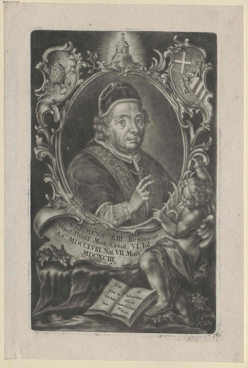 XIII. Kelemen pápa (nyomtatás) alkotó: Artist Unknown
