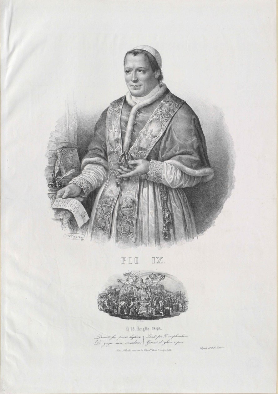 IX. Pius pápa alkotó: Artist Unknown