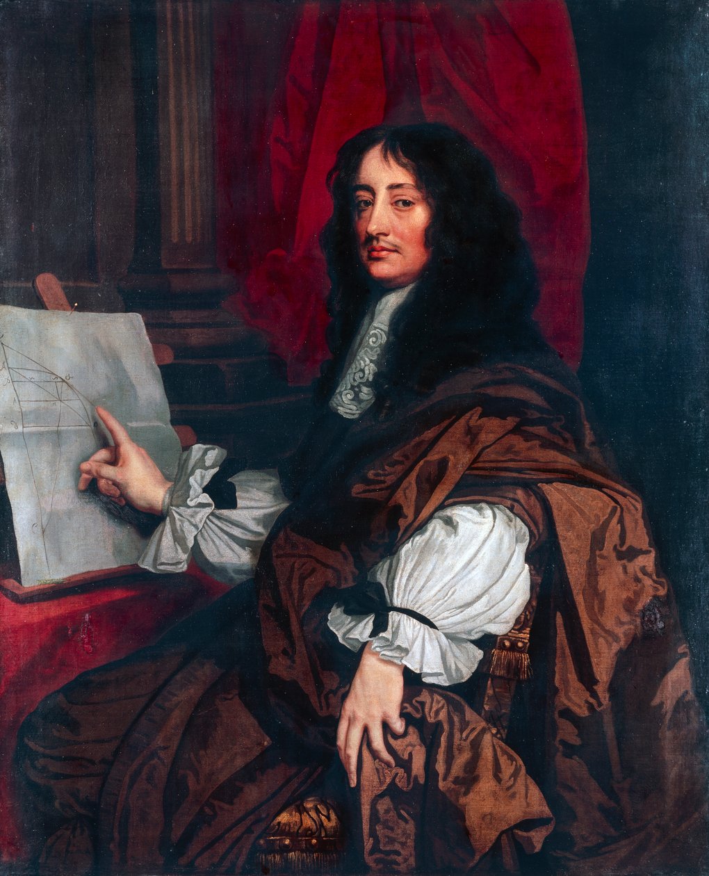 William Brouncker portréja (1620 körül-Westminster) alkotó: Artist Unknown