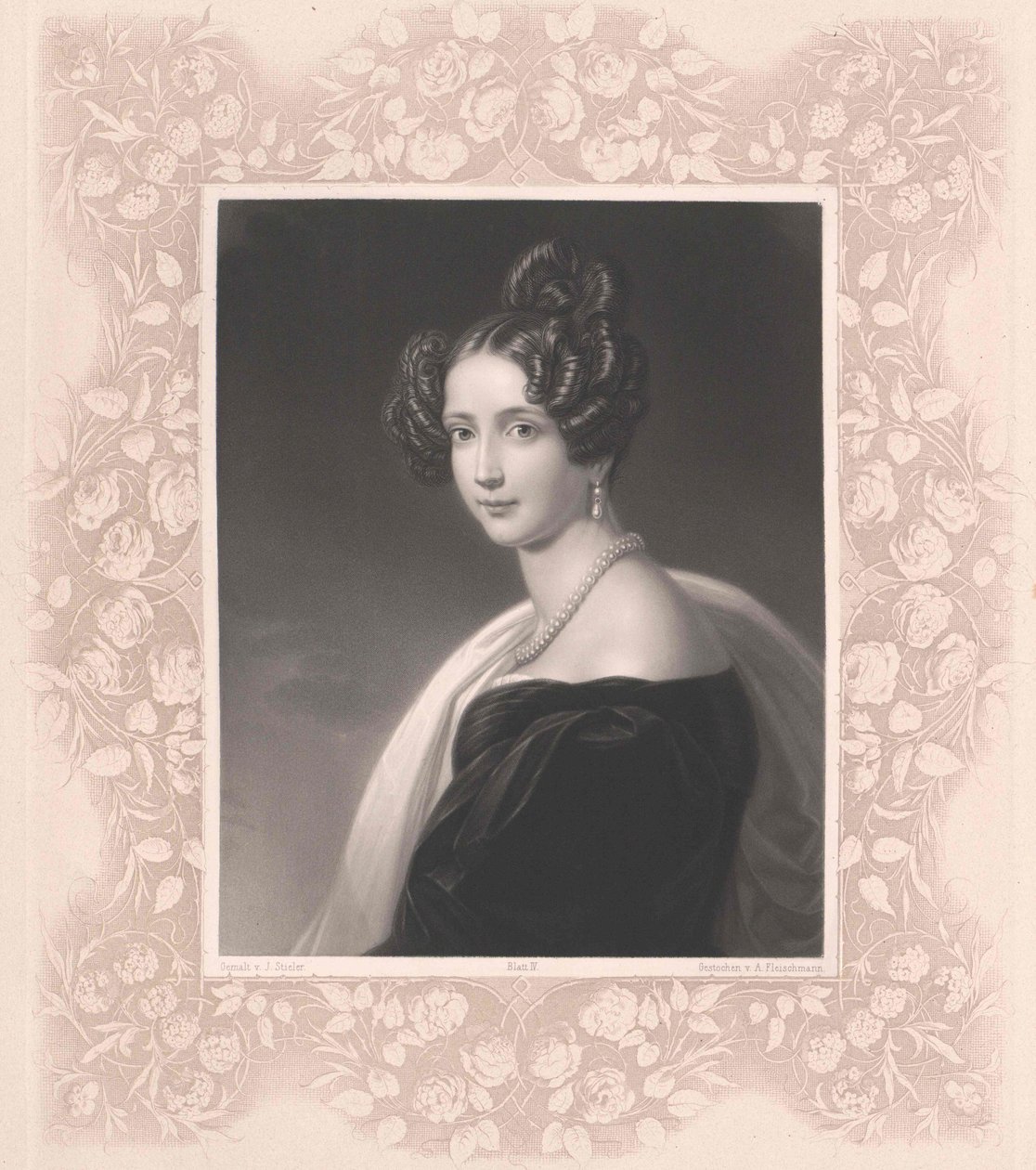 Sophie bajor hercegnő (nyomtatás) alkotó: Artist Unknown