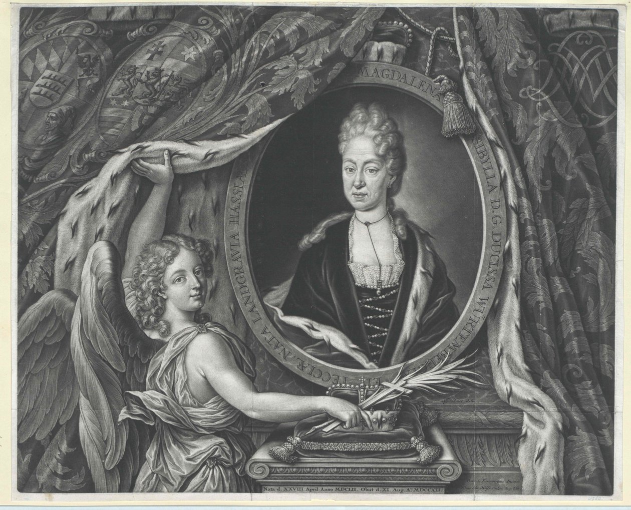 Hesse-Darmstadti Magdolna Sibyllo Magdolna hercegnője alkotó: Artist Unknown
