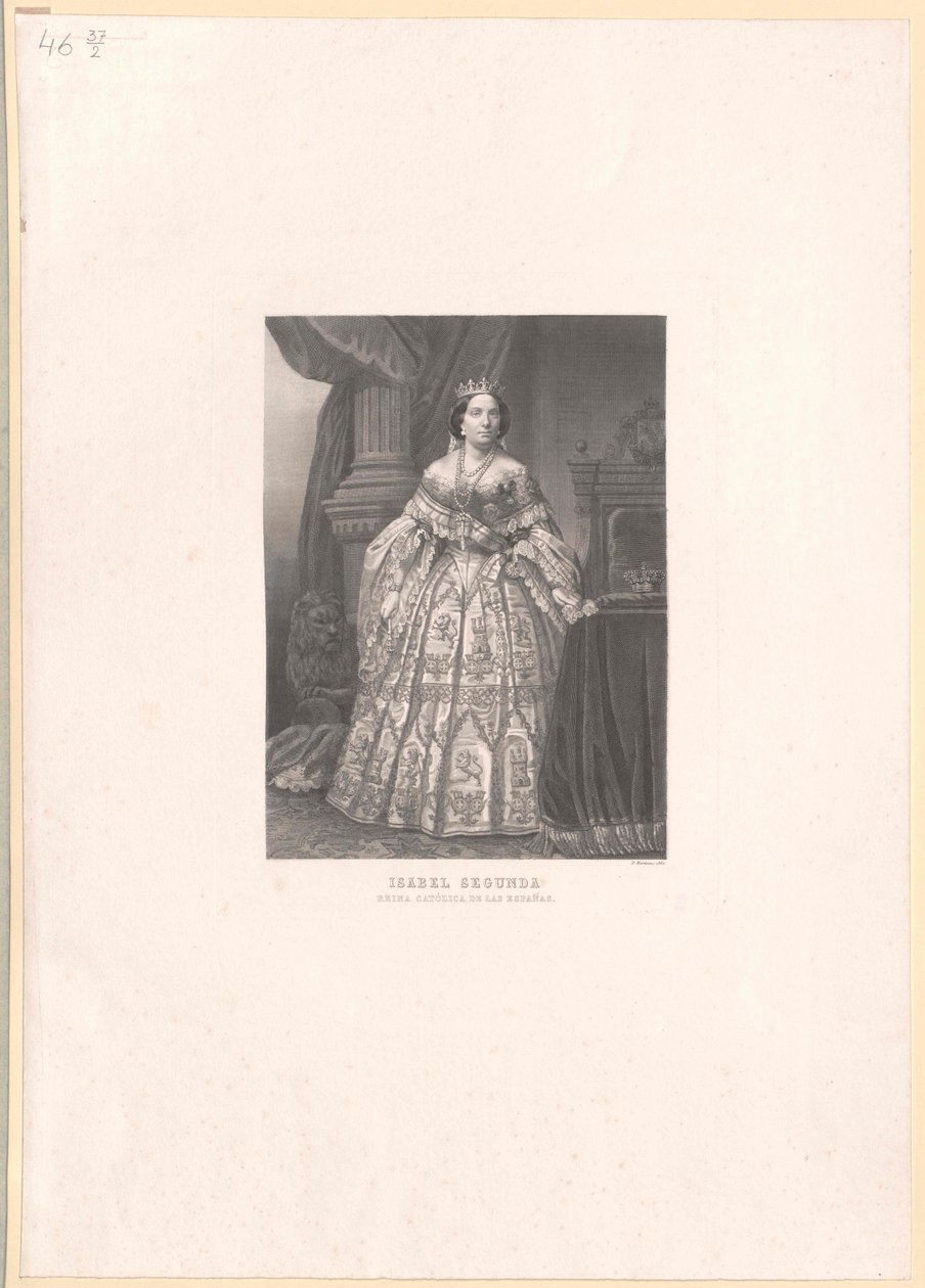 II. Izabella spanyol királynő alkotó: Artist Unknown