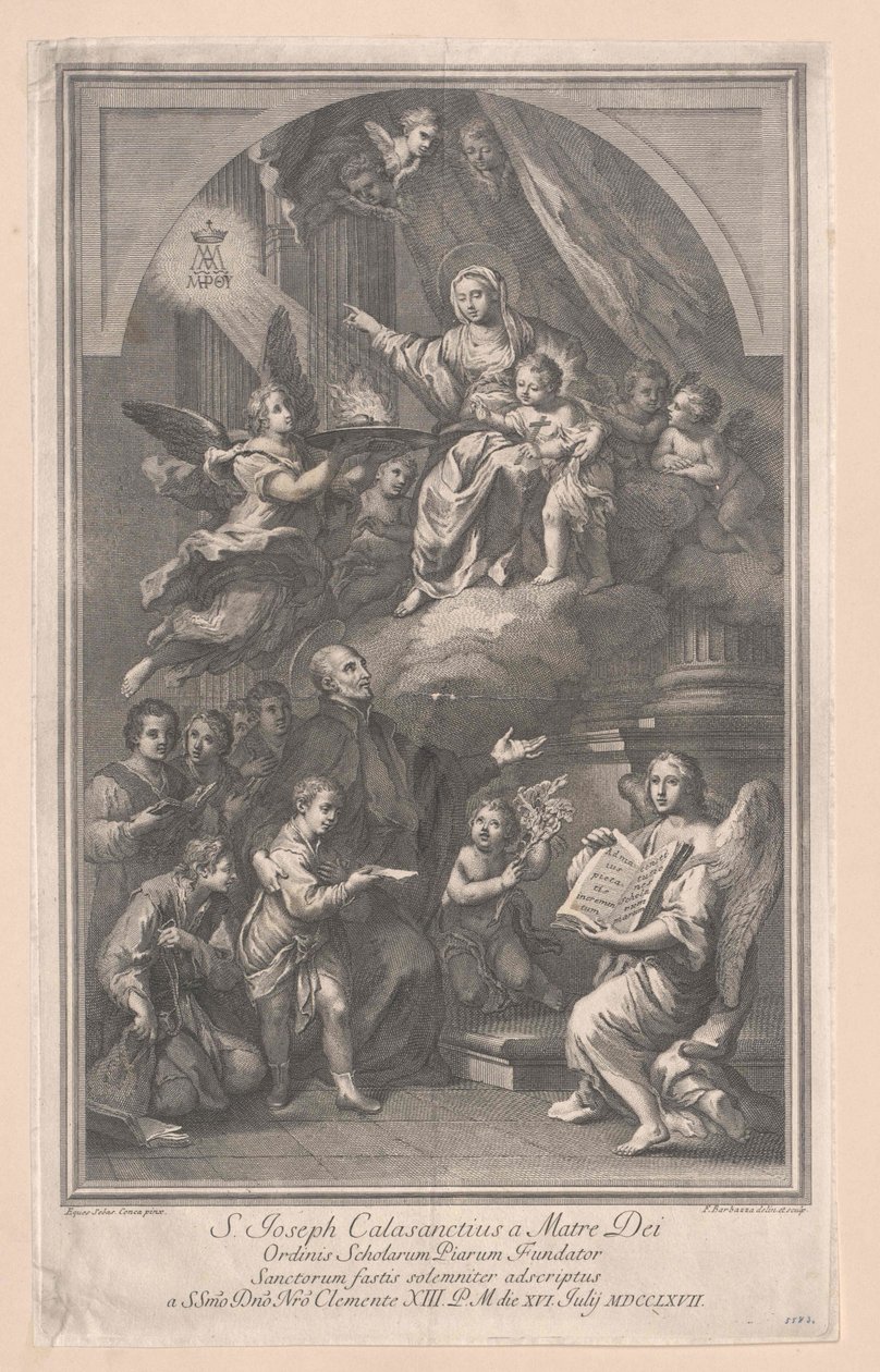 Calasanz-i Szent József alkotó: Artist Unknown