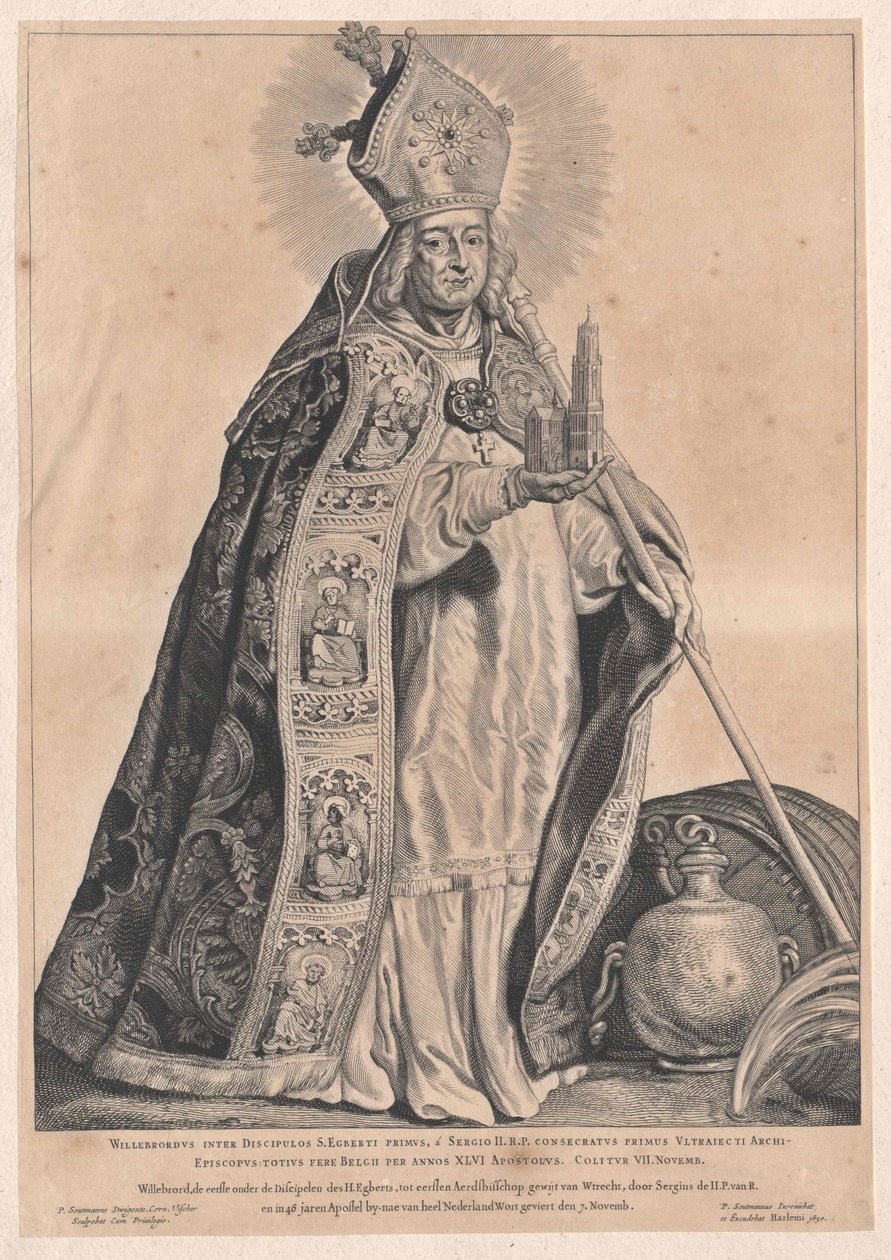 Szent Willibrord alkotó: Artist Unknown