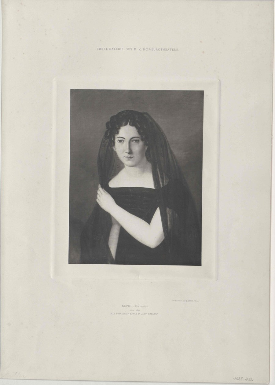 Sophie Mueller (nyomtatás) alkotó: Artist Unknown