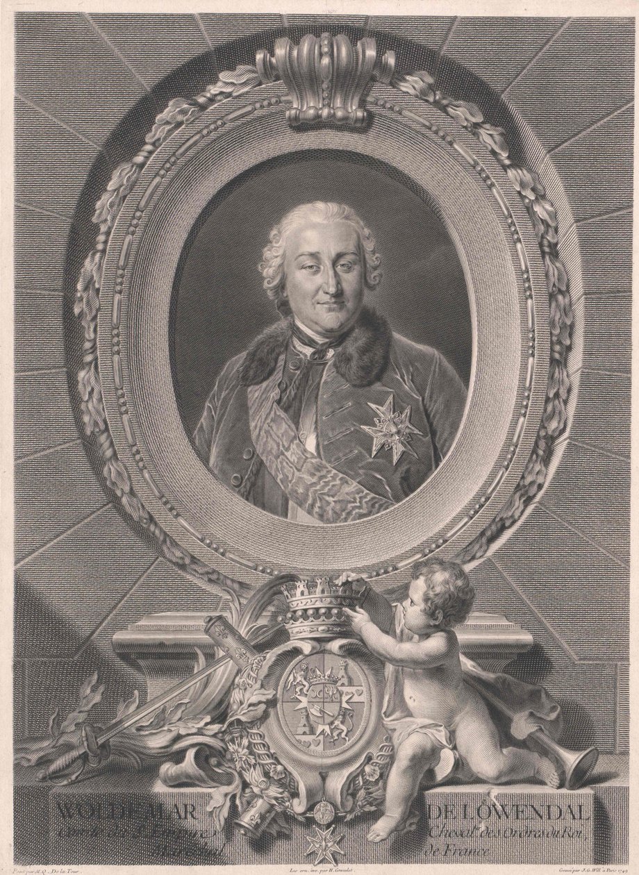 Valdemar gróf Loewendal (nyomtatás) alkotó: Artist Unknown