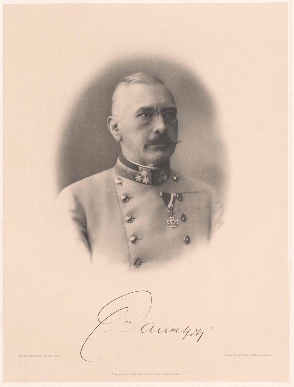 Viktor gróf Dankl von Krasnik (nyomtatás) alkotó: Artist Unknown