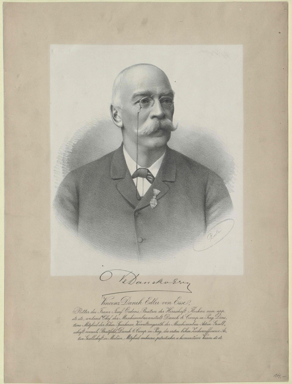 Vincent von Danek-Esse (nyomtatás) alkotó: Artist Unknown