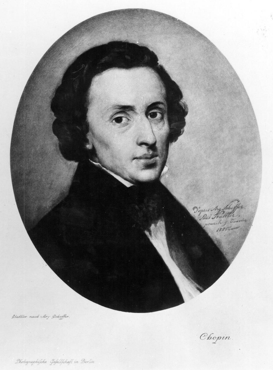 Chopin, 1858 (gouache) alkotó: Ary Scheffer