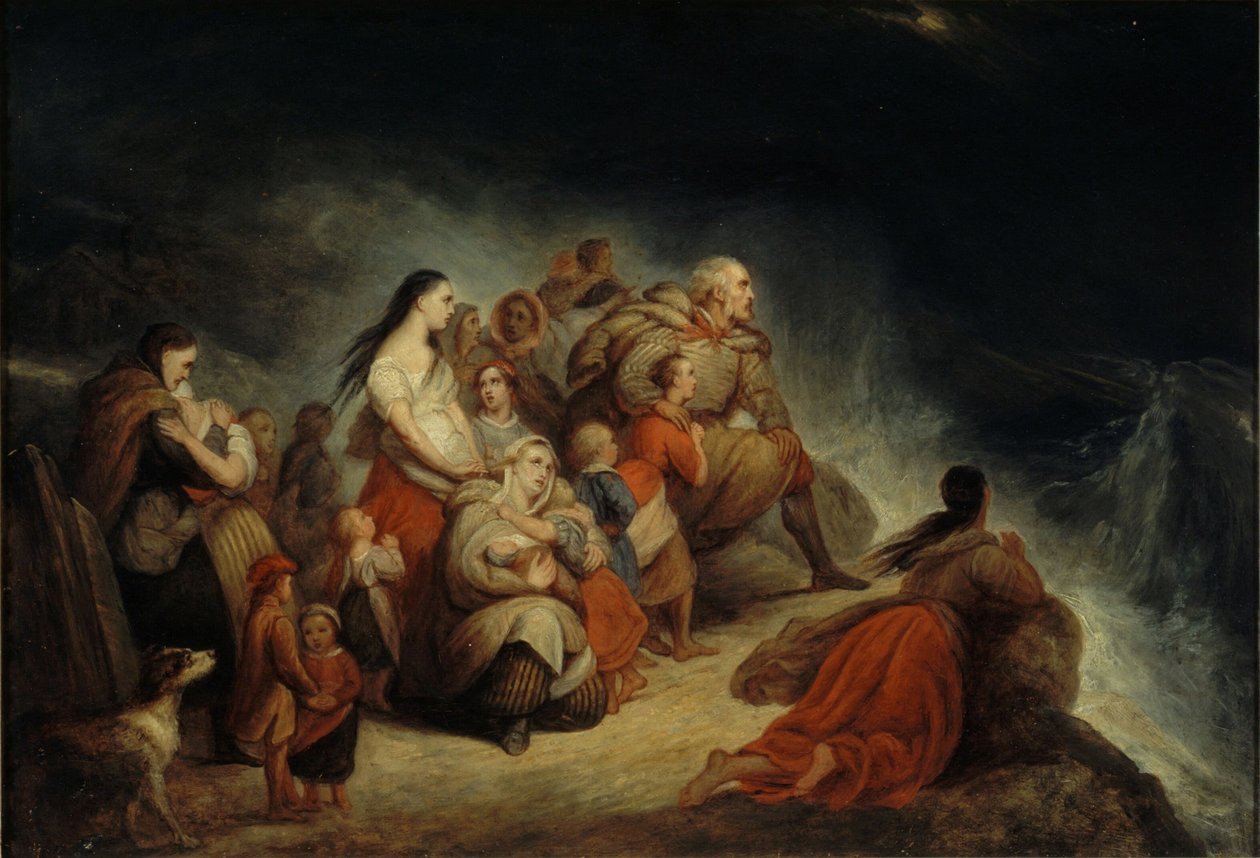 A vihar, 1820 körül. alkotó: Ary Scheffer