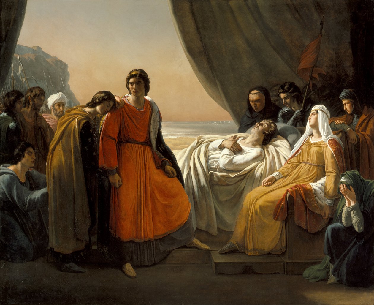 Szent Lajos halála, c. 1817 alkotó: Ary Scheffer