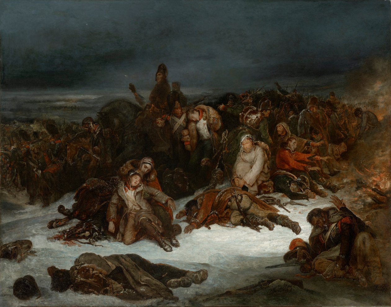 Napóleon visszavonulása alkotó: Ary Scheffer