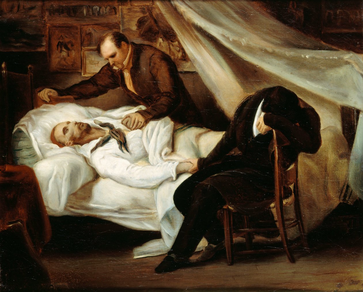 Théodore Géricault halála, 1824. alkotó: Ary Scheffer