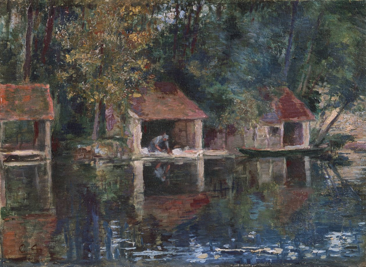 Mosóhely Grez-sur-Loingban alkotó: Asai Chu