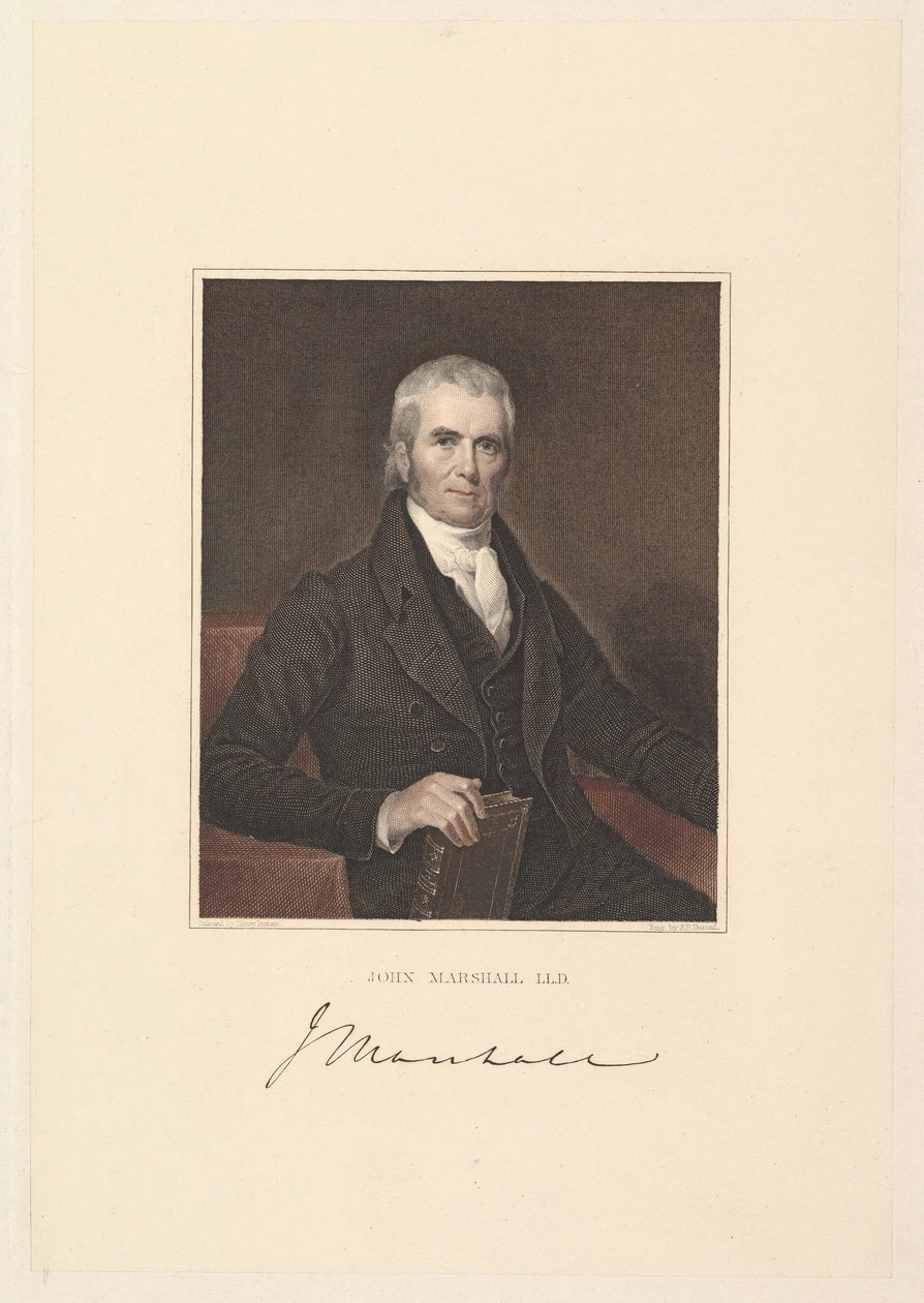 John Marshall főbíró, 1833. alkotó: Asher Brown Durand