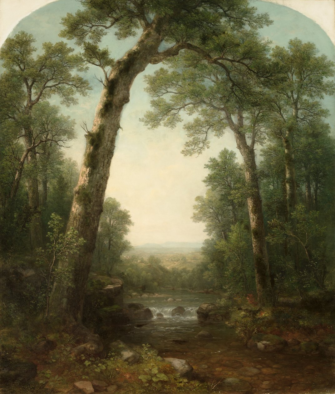 Forest Stream Vistával, 1872. alkotó: Asher Brown Durand