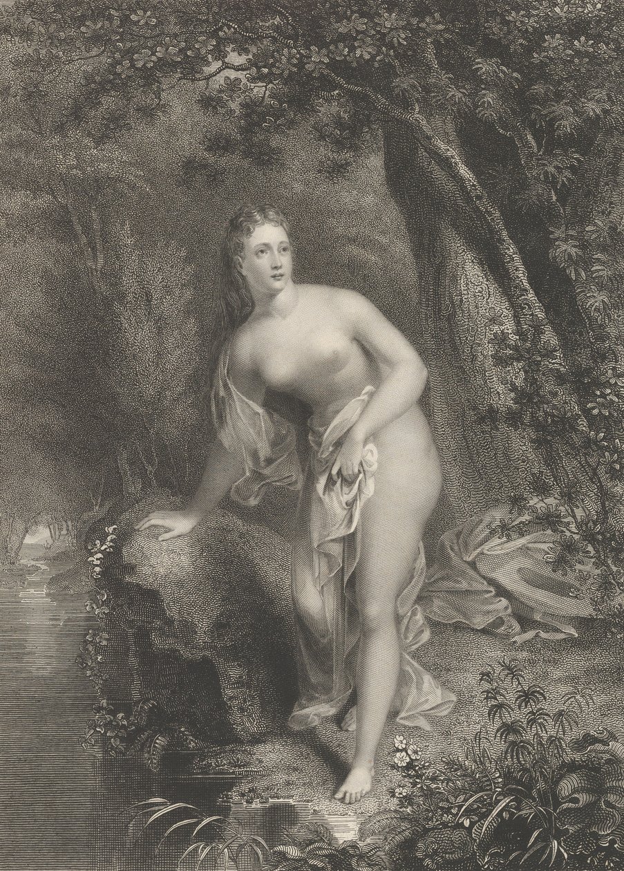 Musidora, 1825. alkotó: Asher Brown Durand