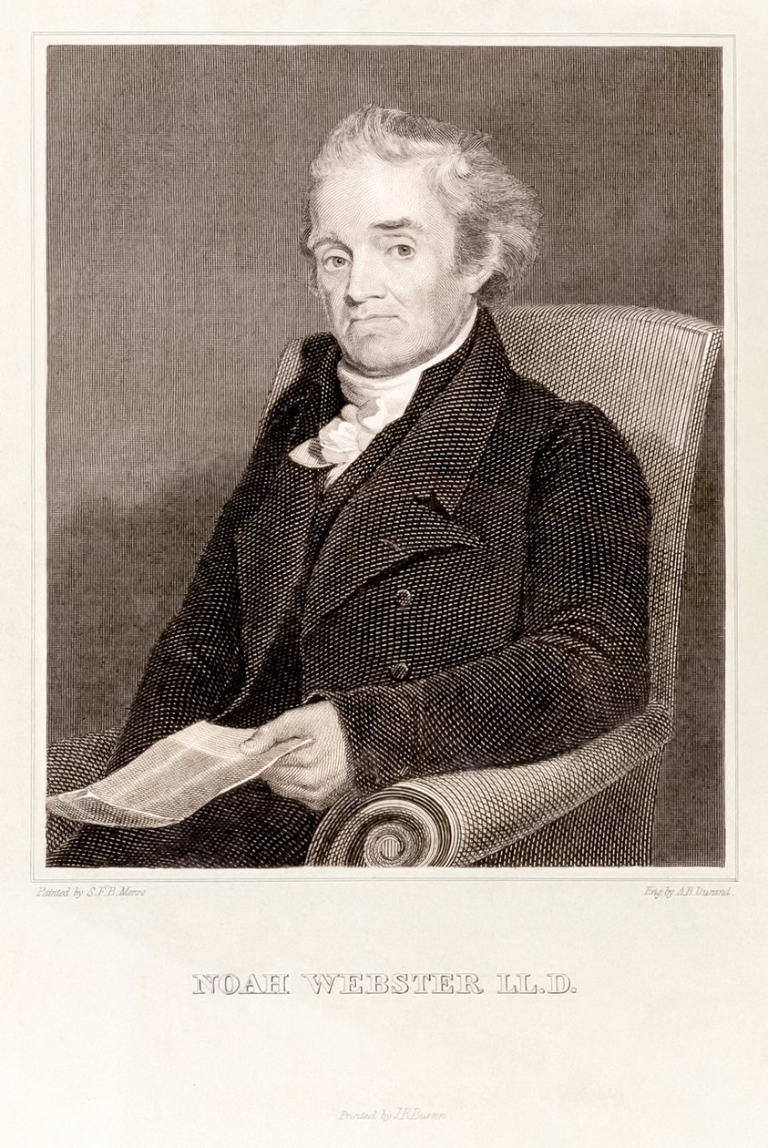 Noah Webster: amerikai lexikográfus (metszet) alkotó: Asher Brown Durand