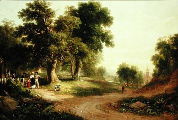 Vasárnap reggel (olaj, vászon) alkotó: Asher Brown Durand