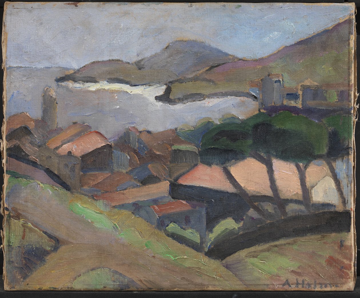 Collioure kilátása alkotó: Astrid Holm