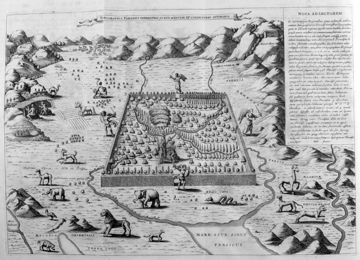A földi paradicsom, 1675 alkotó: Athanasius Kircher