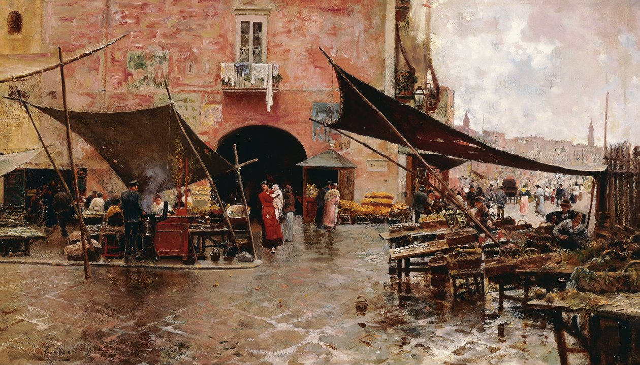 Messina piactér alkotó: Attillo Pratella