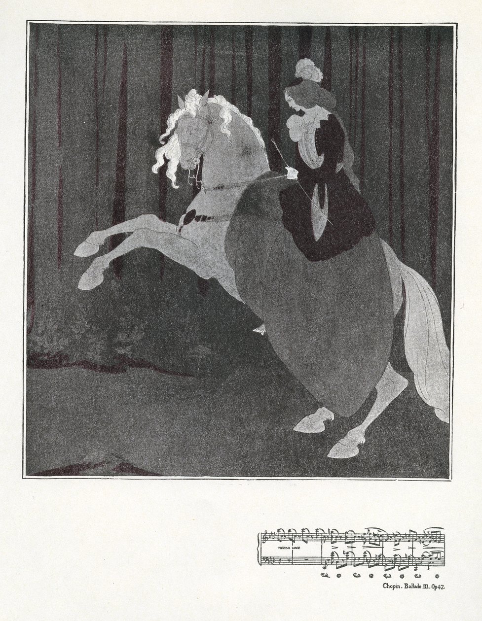 Chopin, Ballade III. Op.47 alkotó: Aubrey Beardsley