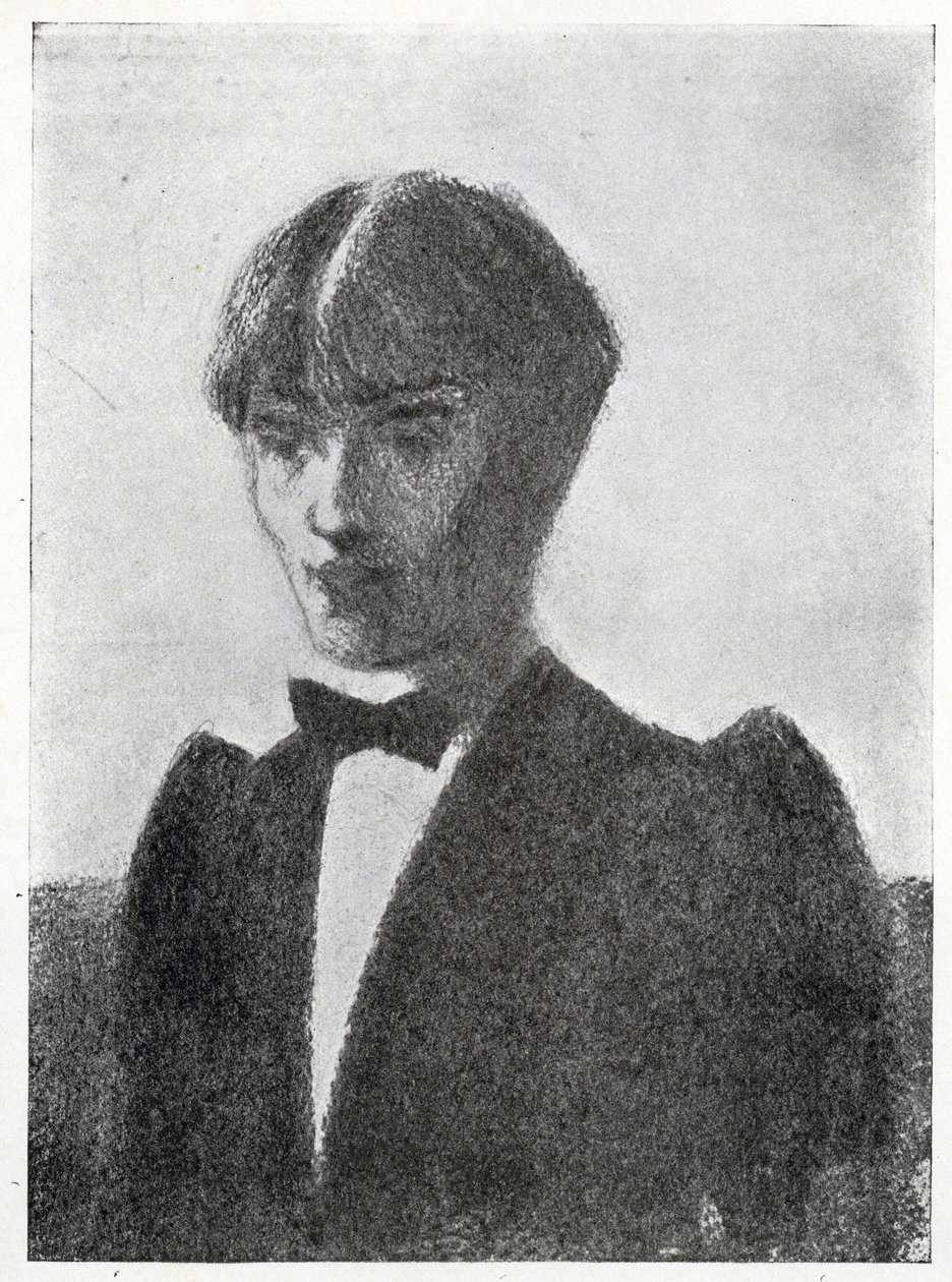 Vázlat a művész portréjáról (szén) alkotó: Aubrey Beardsley
