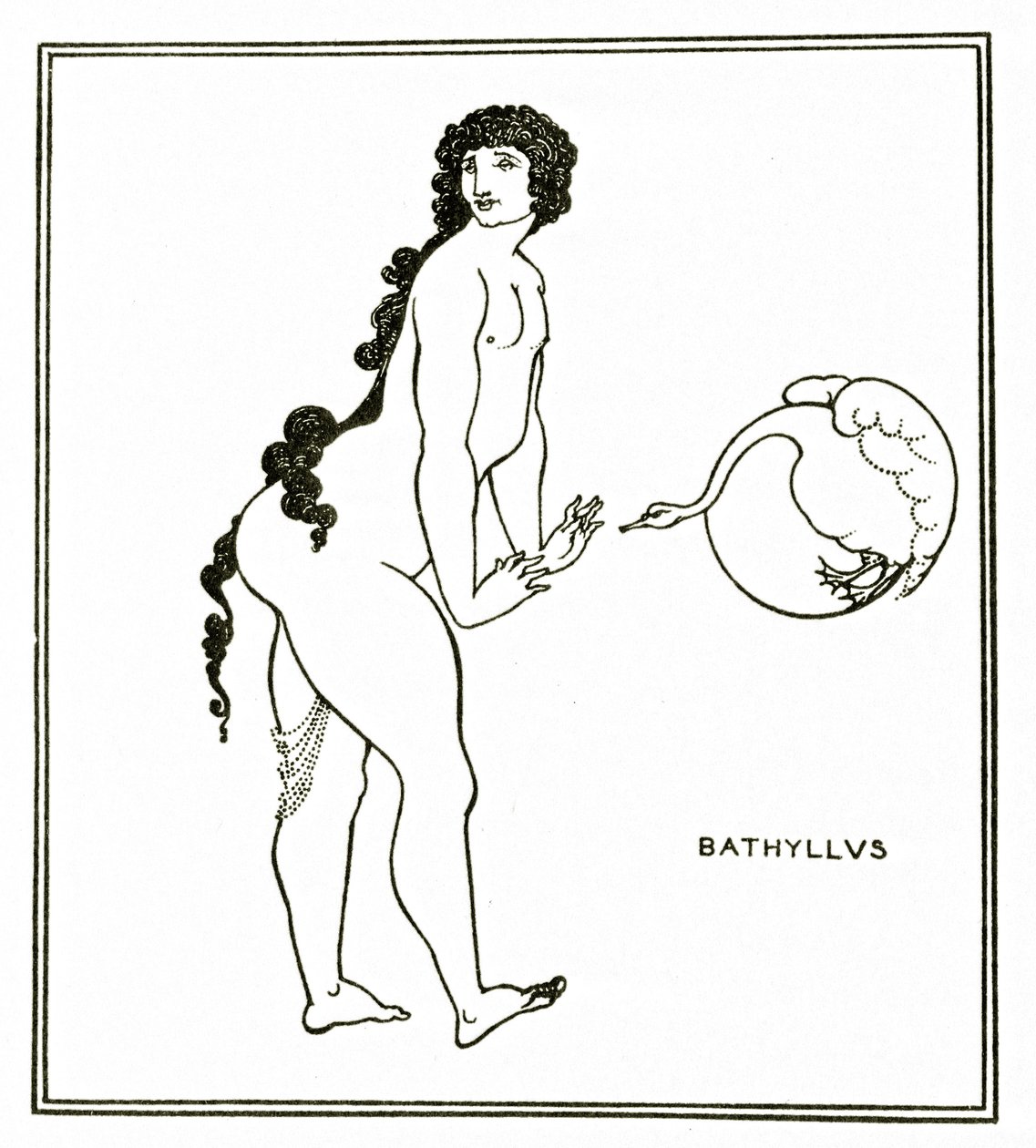 Bathyllus, 1894 körül alkotó: Aubrey Beardsley