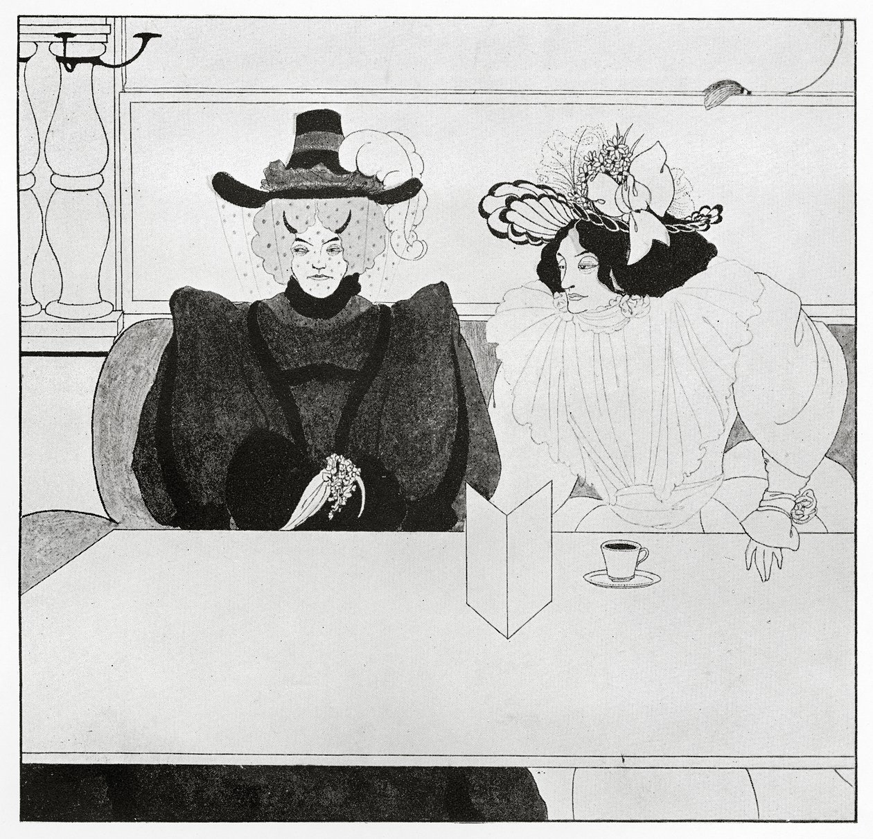 Fekete kávé, 1895 alkotó: Aubrey Beardsley