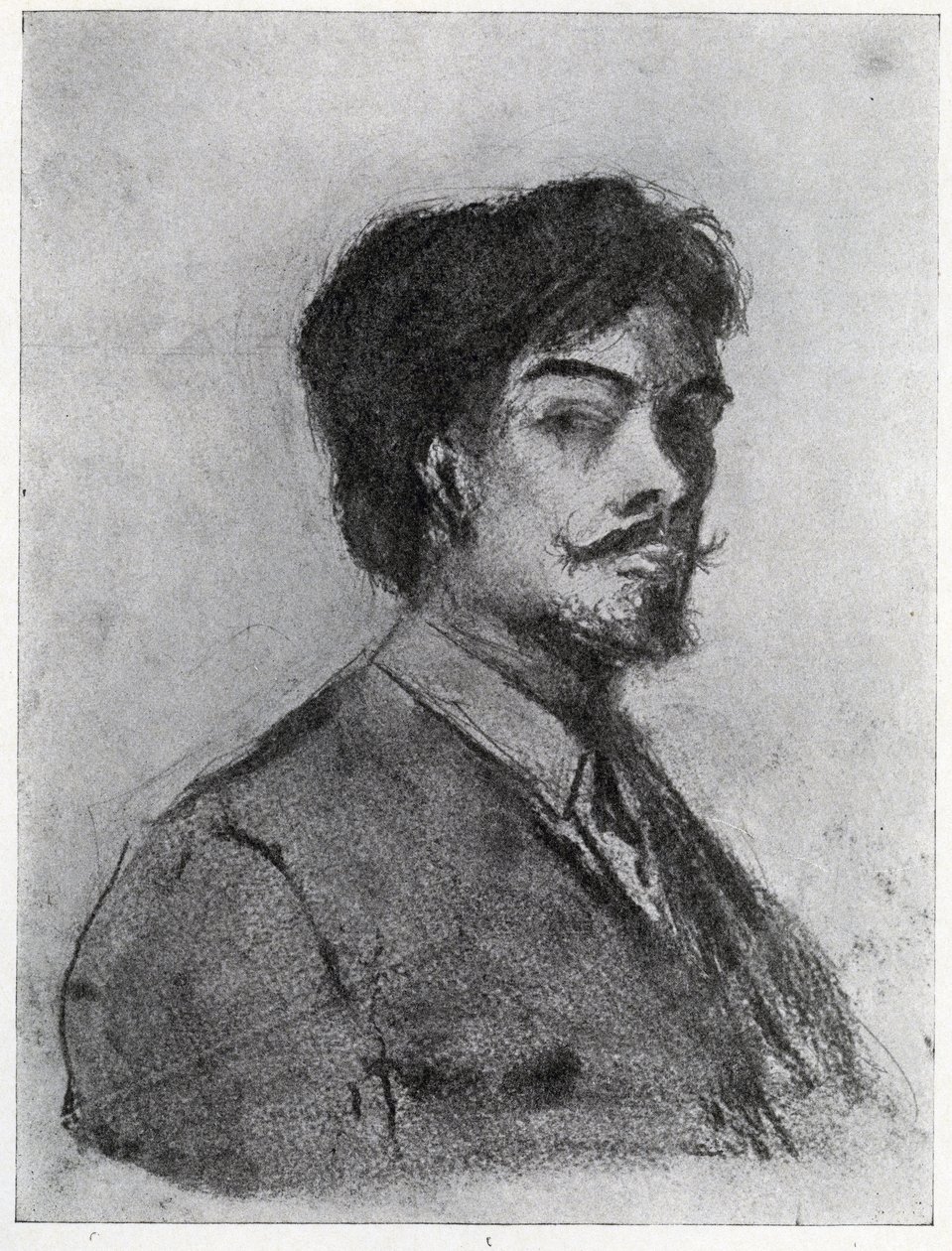 Henry Harland (szén) alkotó: Aubrey Beardsley