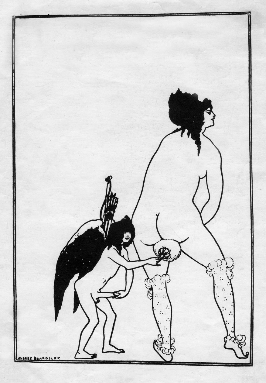 Lampitó vécéje, 1896. alkotó: Aubrey Beardsley