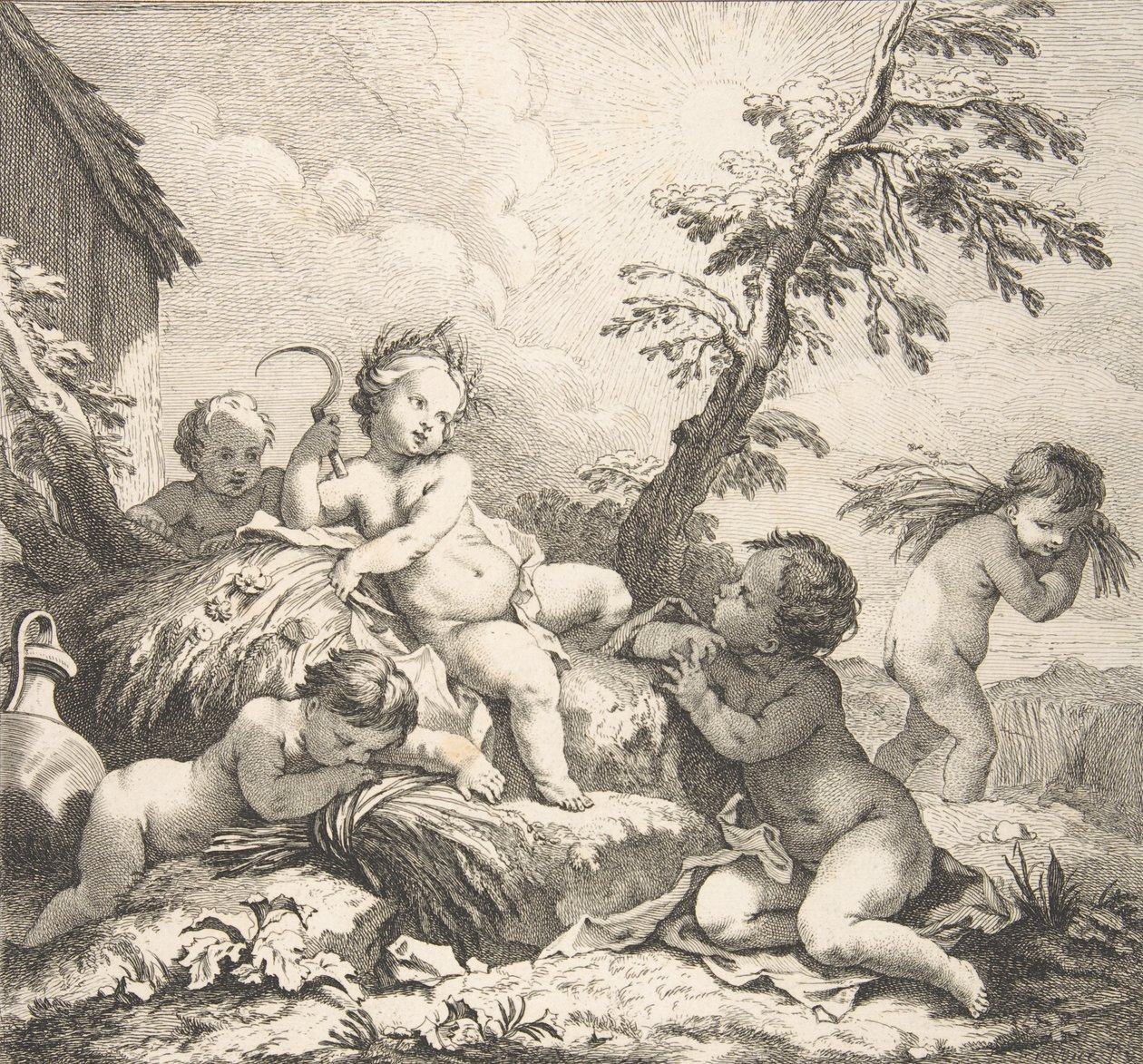 1735 nyarán alkotó: Audran Benoit II