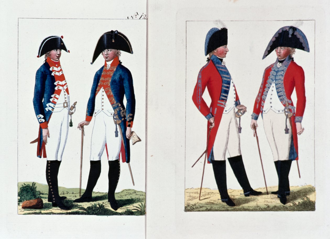 Testőrök és tisztek, 1800 alkotó: August Leopold Ramm