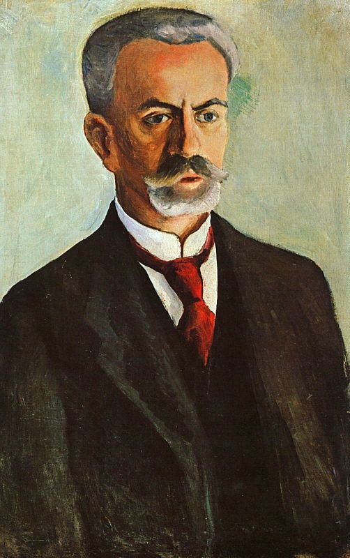 Bernhard Koehler arcképe alkotó: August Macke