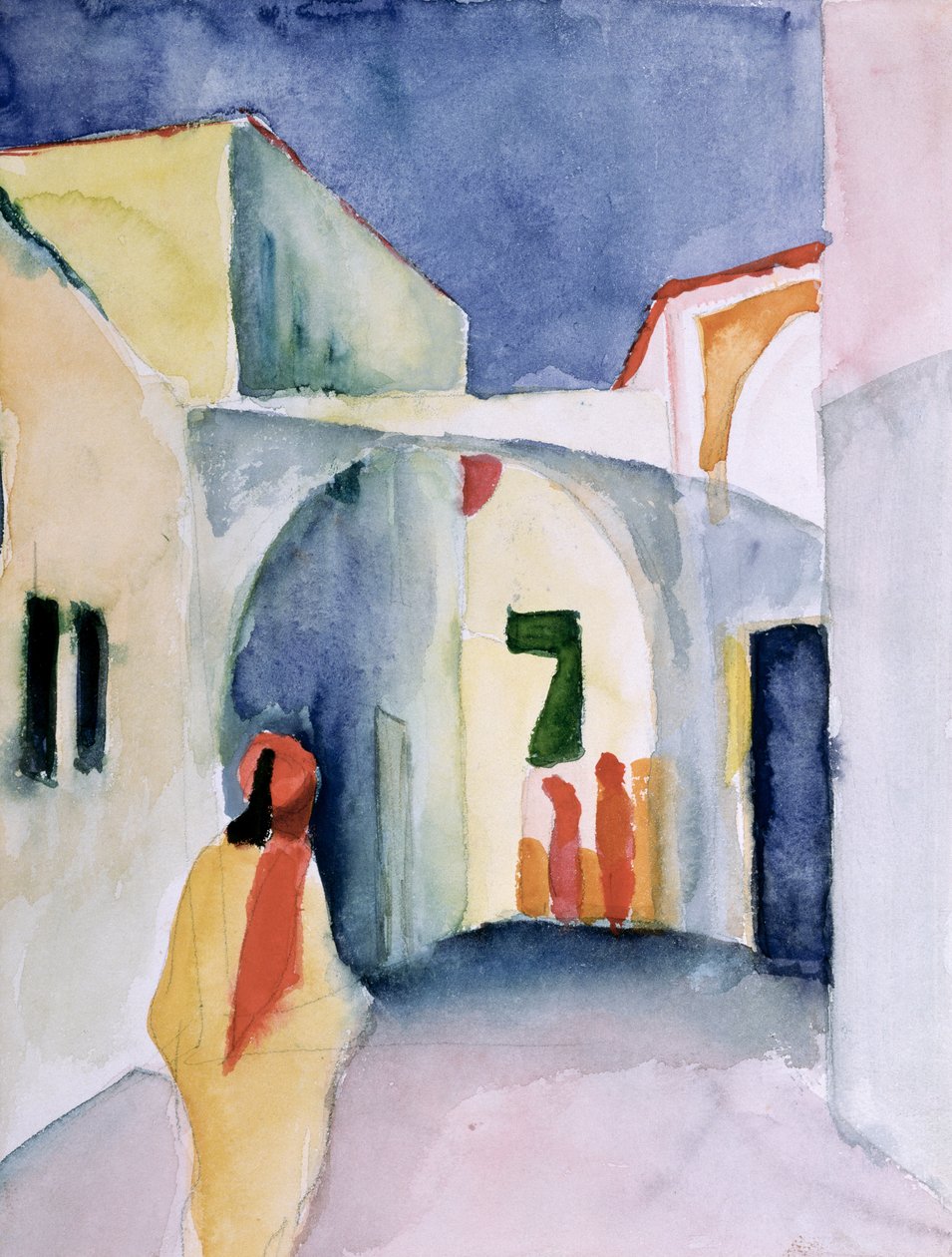 Egy pillantás egy sikátorban alkotó: August Macke
