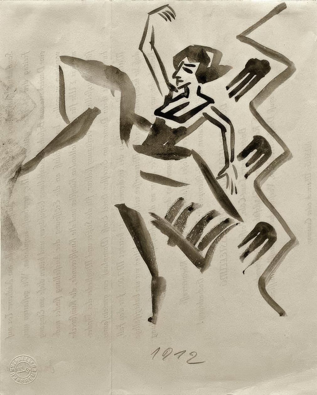 Balett lány alkotó: August Macke