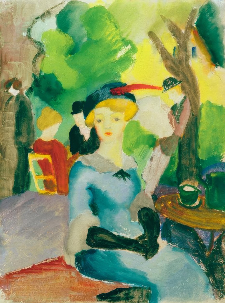 Figurák a parkban alkotó: August Macke