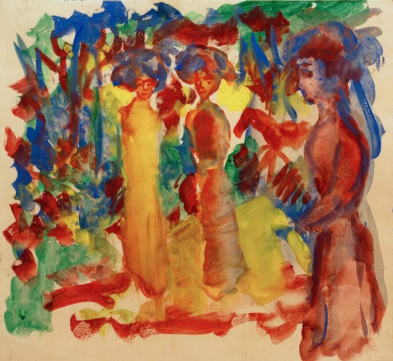 Nők sétálni alkotó: August Macke