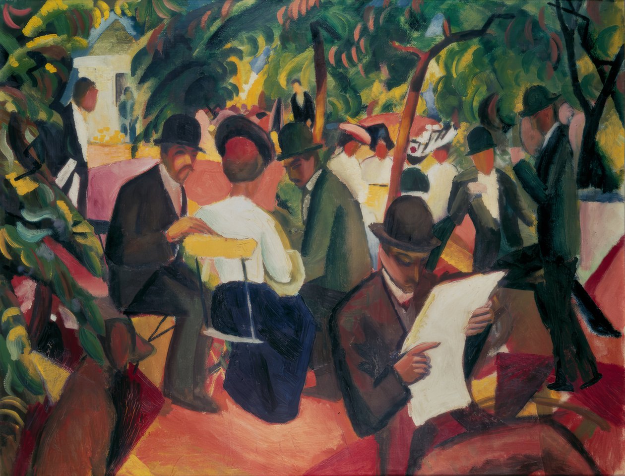 Gartenrestaurant alkotó: August Macke
