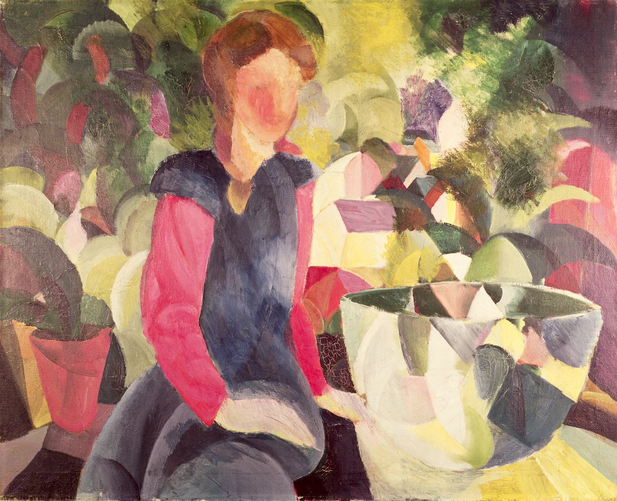 Lány haltálal, XX. század alkotó: August Macke