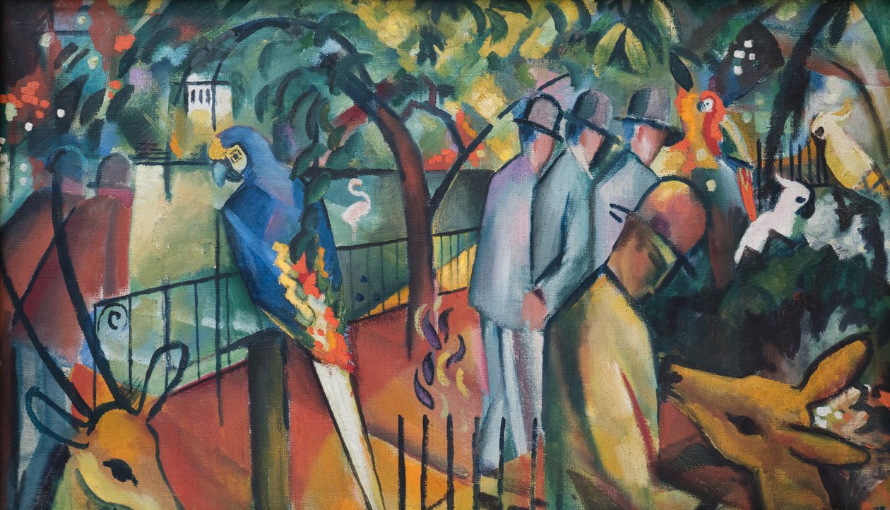 Állatkert alkotó: August Macke