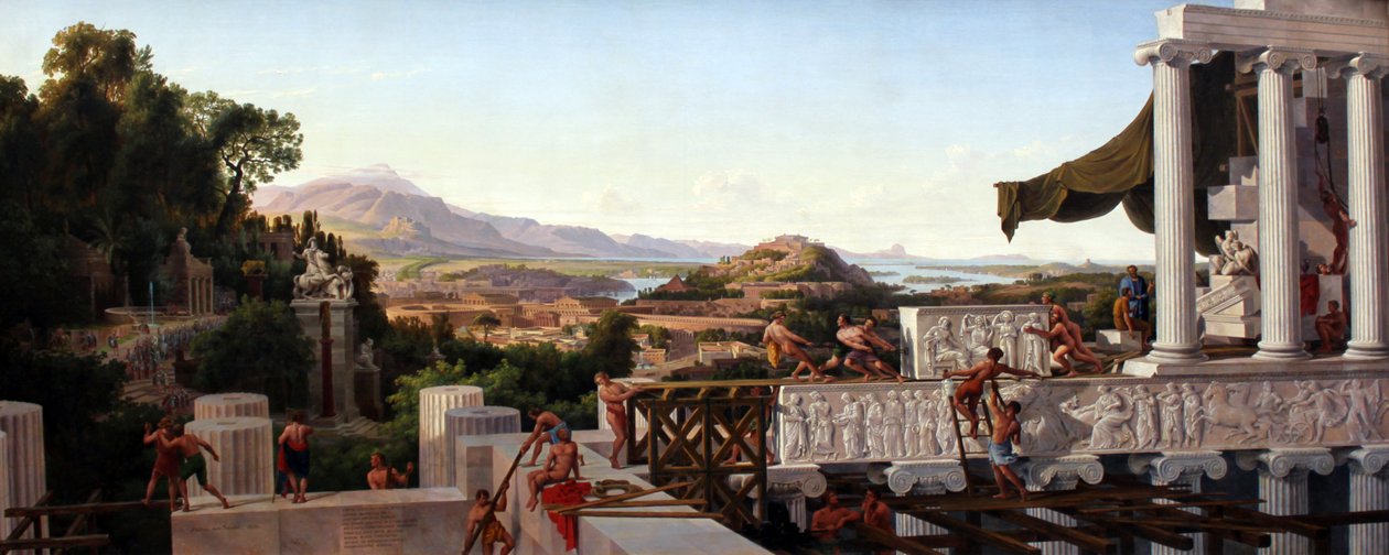 Kilátás a Görögország virágára alkotó: August Ahlborn