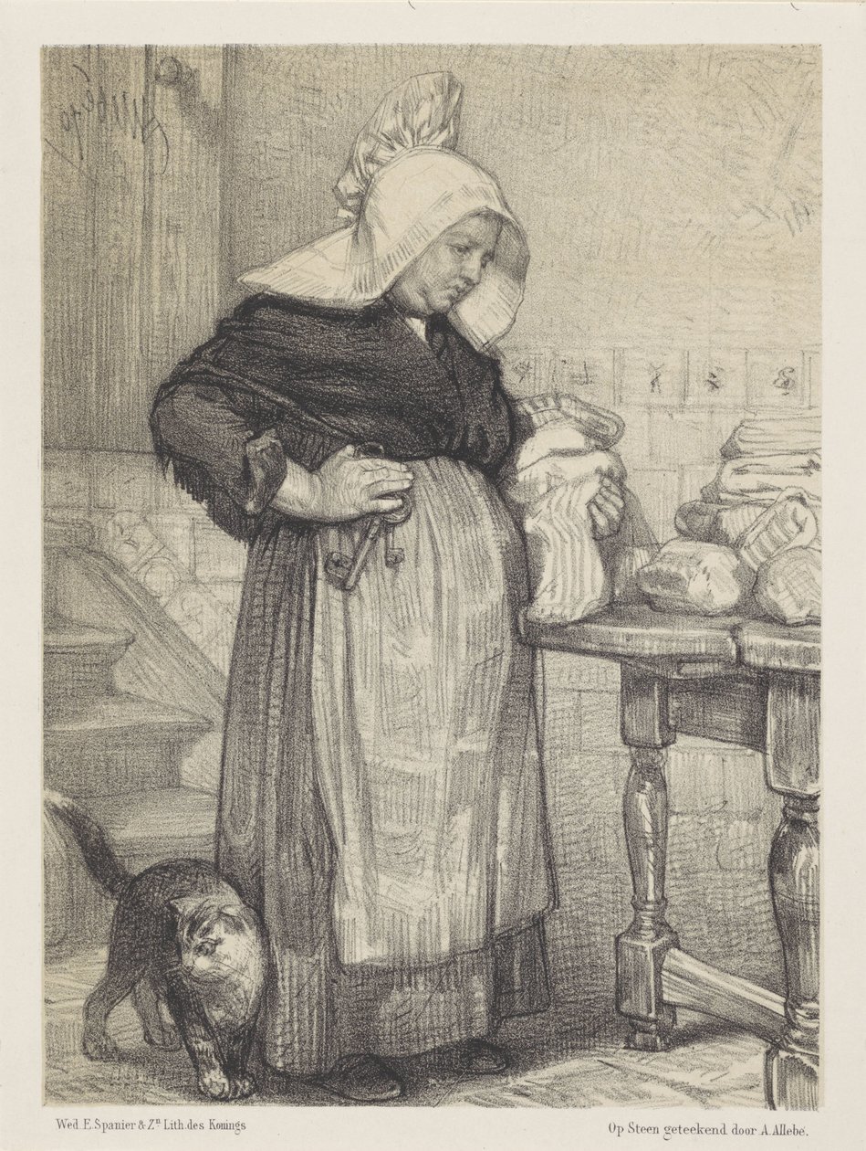 Gazda felesége alkotó: August Allebe